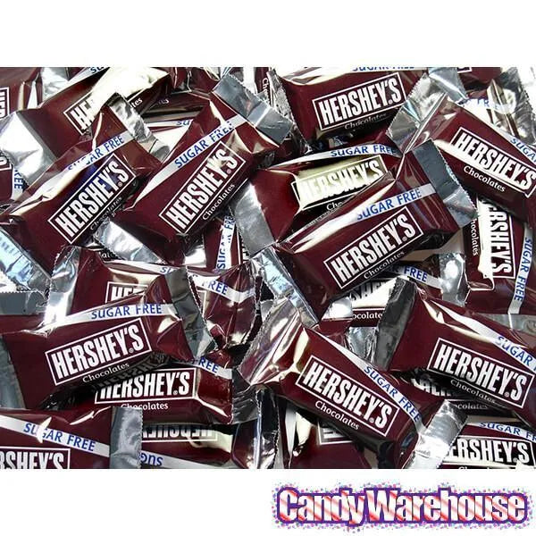 Sugar Free Hershey's Milk Chocolate Miniature Candy Bars Peg Bags: 12-Piece Case