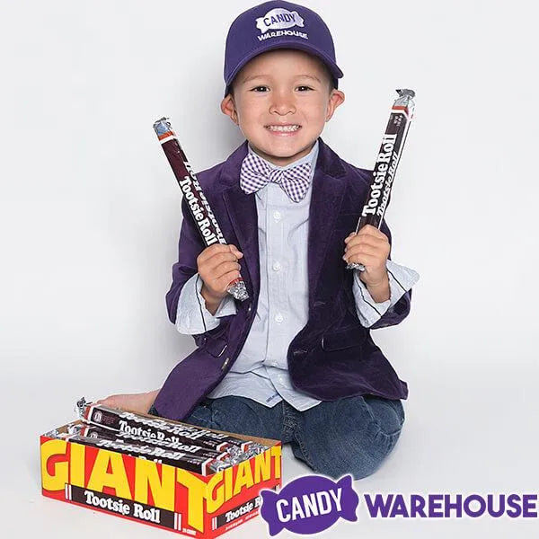 Tootsie Roll Nostalgia Giant Candy Bars: 24-Piece Box